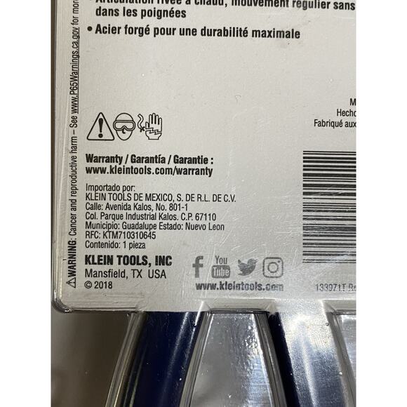 Klein Tools — D213-9NE Lineman’s Pliers 9” Made in USA New Sealed - Picture 2 of 7